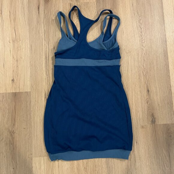 For Love & Lemons Blue Two Tone Racerback Tank Top Size Large - Picture 4 of 4